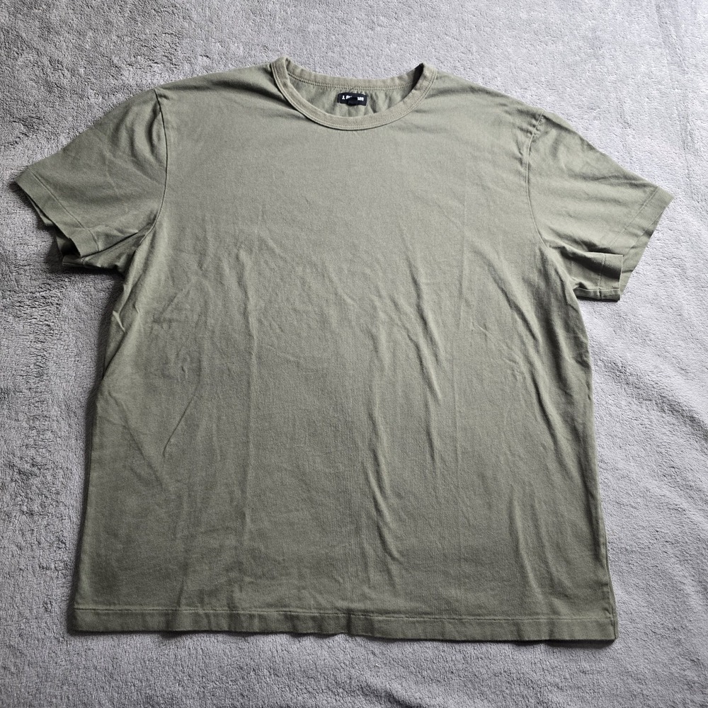 J. Peterman Shirt Mens XL Green Short Sleeve Crewneck